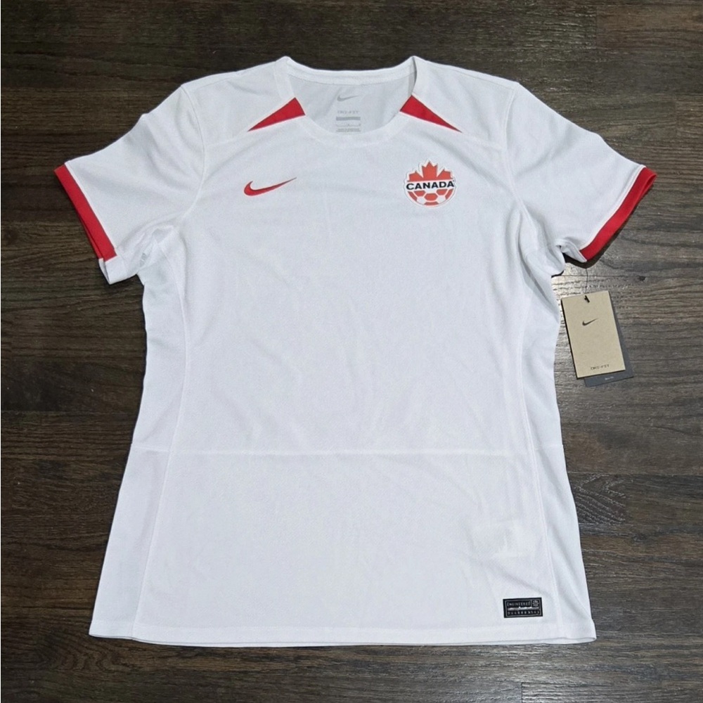 Nike Canada Soccer Jersey White 2023 Womens Size Large